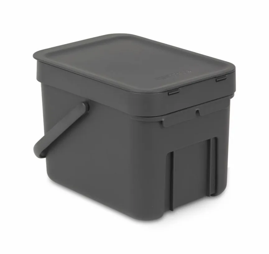 brabantia Abfallbehälter Sort&Go 6l Grey