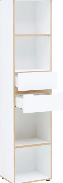 New Innostyle Aktenregal Memphis Weiß / Eiche