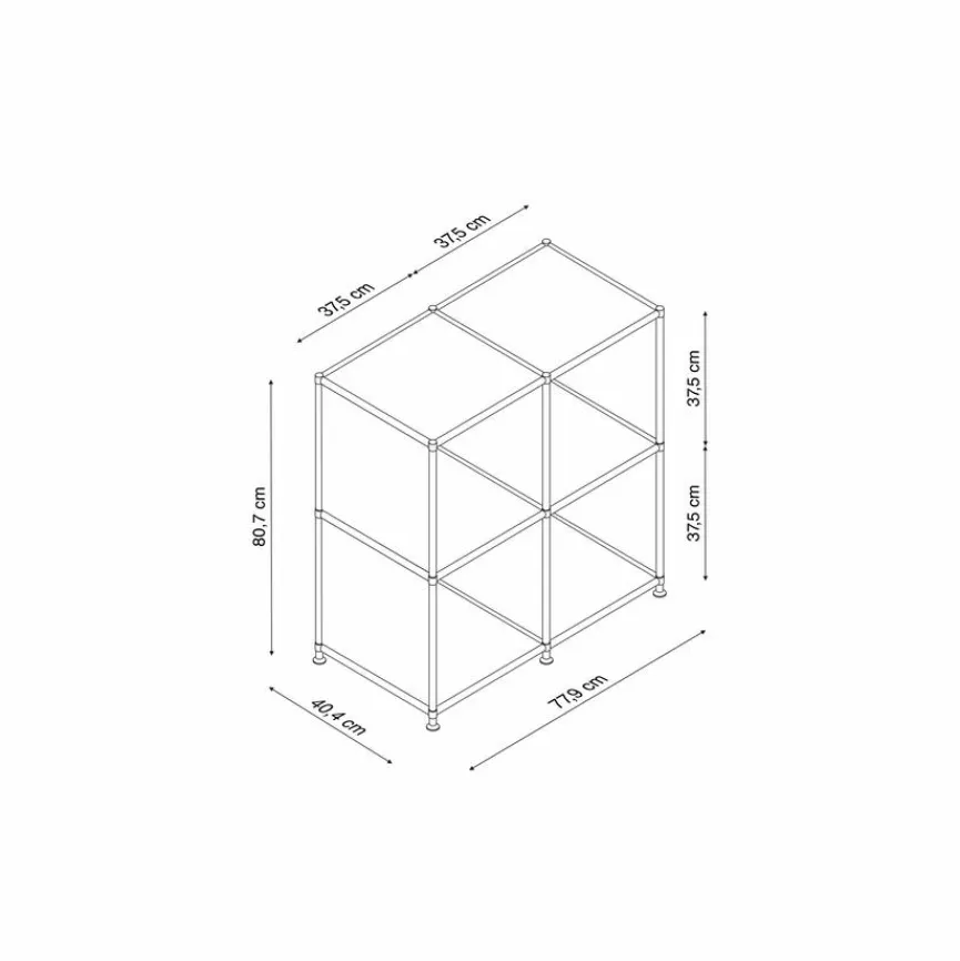 Aktenregal System 4 Braun