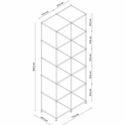 Outlet Aktenregal System 4 Braun