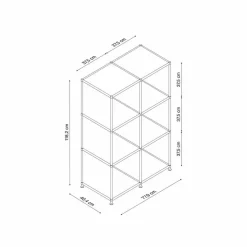 Aktenregal System 4 Braun