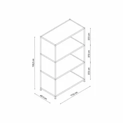 Clearance Aktenregal System 4 Braun