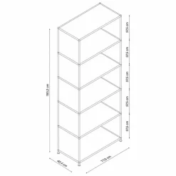 Outlet Aktenregal System 4 Braun