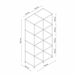 Hot Aktenregal System 4 Braun