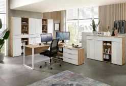 Innostyle Aktenschrank Santorin Eiche / Weiß