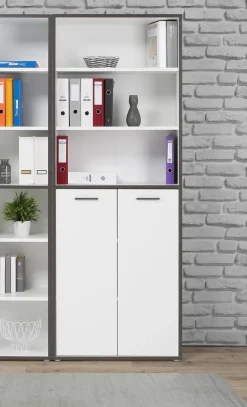 New FORTE Aktenschrank 2-trg. Keflavik Weiß