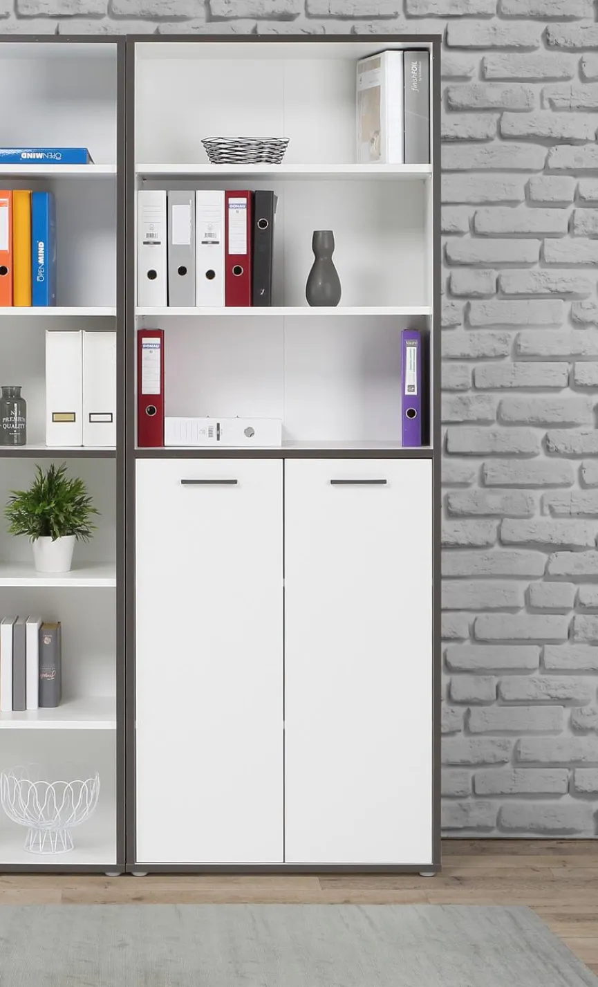 New FORTE Aktenschrank 2-trg. Keflavik Weiß