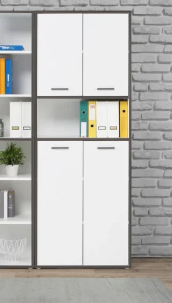 Best FORTE Aktenschrank 4-trg. Keflavik Weiß