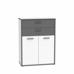 New FORTE Aktenschrank 2-trg. Keflavik Weiß