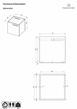 Best TemaHome Aufbewahrungsbox Berlin Schwarz