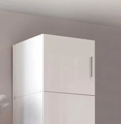 Discount WIMEX Aufsatzschrank Malta Weiß / Hochglanz