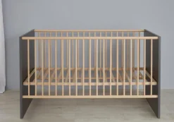 trendteam Babybett Mats 70 x 140 cm Grau