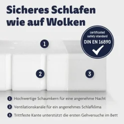 Sale Ergodream Baby-Kaltschaummatratze Air Classic 70 x 140 cm Weiß