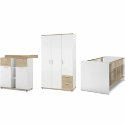 New BEGABINO Babyzimmer Selja 3tlg. Weiß