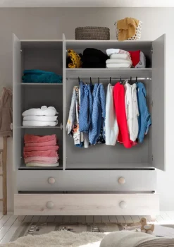 Best BEGABINO Babyzimmer-Set Fien 3tlg. Ashgrey