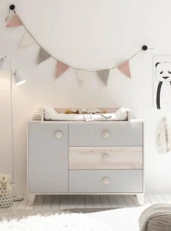 Best BEGABINO Babyzimmer-Set Fien 3tlg. Ashgrey