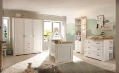 Outlet BEGABINO Babyzimmer-Set Jasmin 3tlg. Weiß