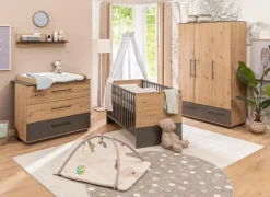 Outlet roba Baumann Babyzimmer-Set Lagos 3tlg. Eiche