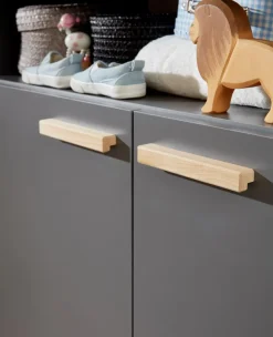 Outlet trendteam Babyzimmer-Set Mats 3tlg. Grau