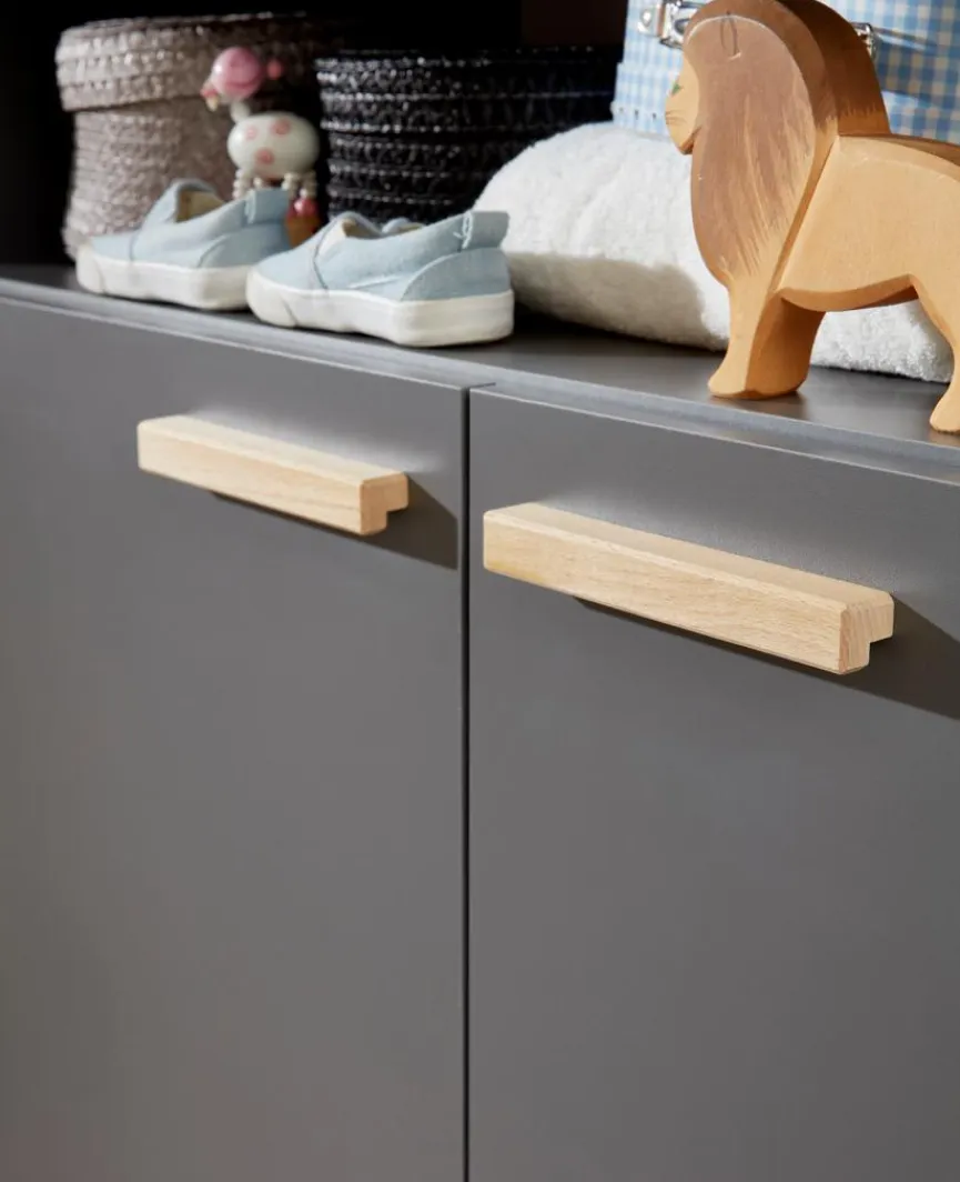 Outlet trendteam Babyzimmer-Set Mats 3tlg. Grau