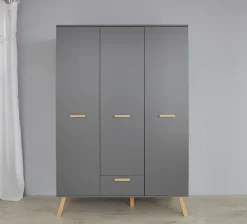 Outlet trendteam Babyzimmer-Set Mats 3tlg. Grau