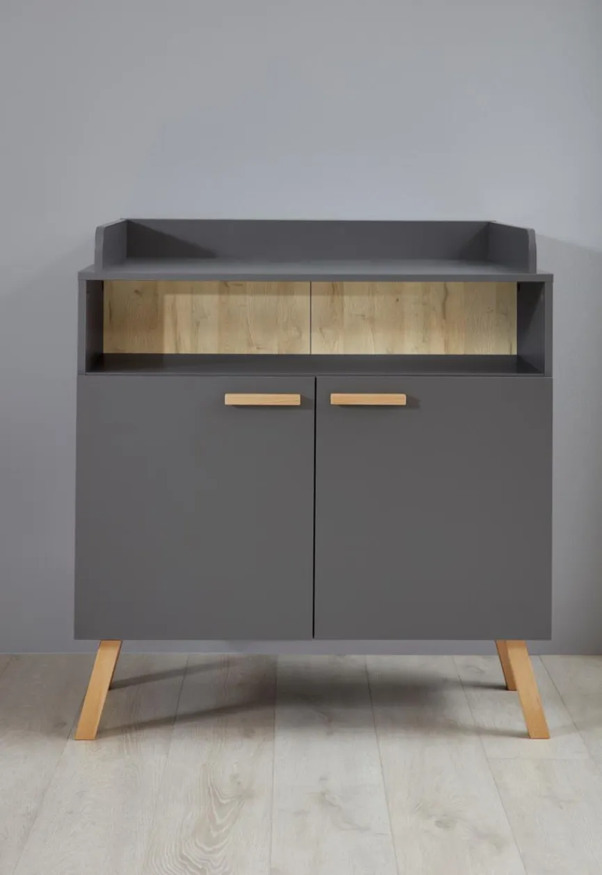 Outlet trendteam Babyzimmer-Set Mats 3tlg. Grau