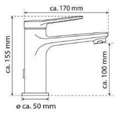 Clearance Badarmatur WT12 601200 Chrom