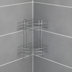 Best WENKO Badregal 25 x 24 cm Silber