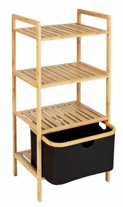 WENKO Badregal Ecori 44 x 93,5 cm Schwarz