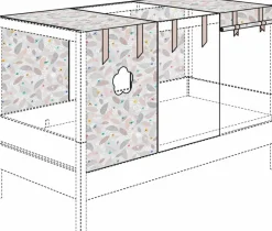 Kinder Paidi Baldachin-Set , Afrika