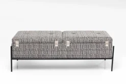 Hot KARE DESIGN Bank Buttons Storage 85051 Schwarz / Weiß