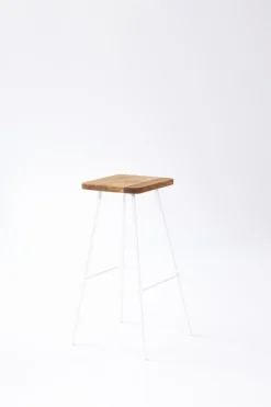 Online Metallbude Barhocker Barni Weiß