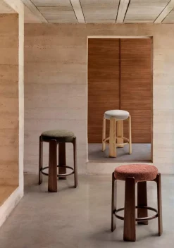 Outlet Kave Home Barhocker Granite Braun