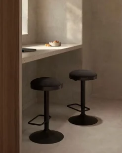 Clearance Kave Home Barhocker Zaib Schwarz