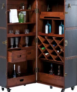 Online KARE DESIGN Barschrank Globetrotter 73933 Braun