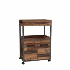 Discount FORTE Barschrank Home Bar Vintage Braun