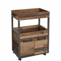 Discount FORTE Barschrank Home Bar Vintage Braun