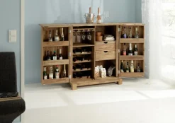 Hot WOLFMÖBEL Barschrank Yoga Sheesham