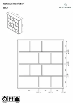 Discount TemaHome Bücherregal Berlin Weiß
