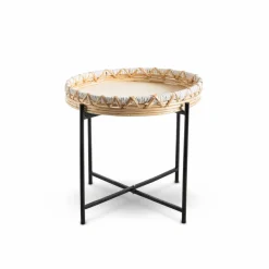 Beistelltisch Ø 39,5 cm Braun