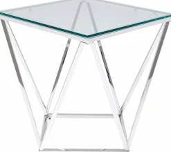 Outlet KARE DESIGN Beistelltisch 85031 Cristallo Silber