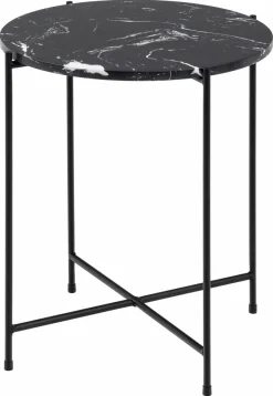 New Actona Beistelltisch Avila Marmor Schwarz