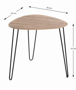 New Haku Beistelltisch Bologna Eiche