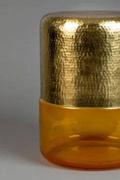 Best Zuiver Beistelltisch Cave Messing