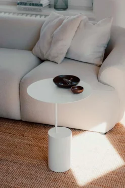 Metallbude Beistelltisch Ciro Weiß