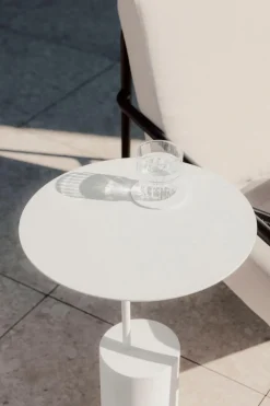 Metallbude Beistelltisch Ciro Weiß