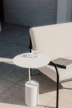 Metallbude Beistelltisch Ciro Weiß