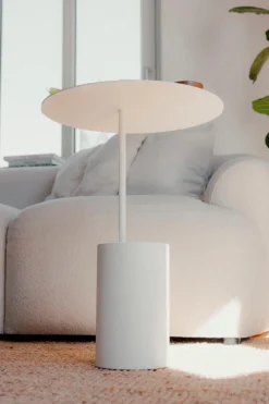 Metallbude Beistelltisch Ciro Weiß