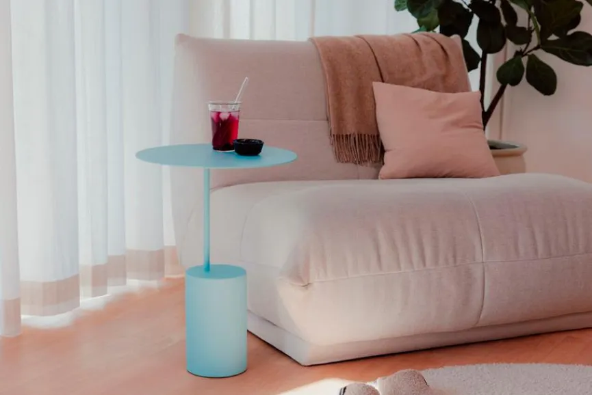 Online Metallbude Beistelltisch Ciro Blueberry