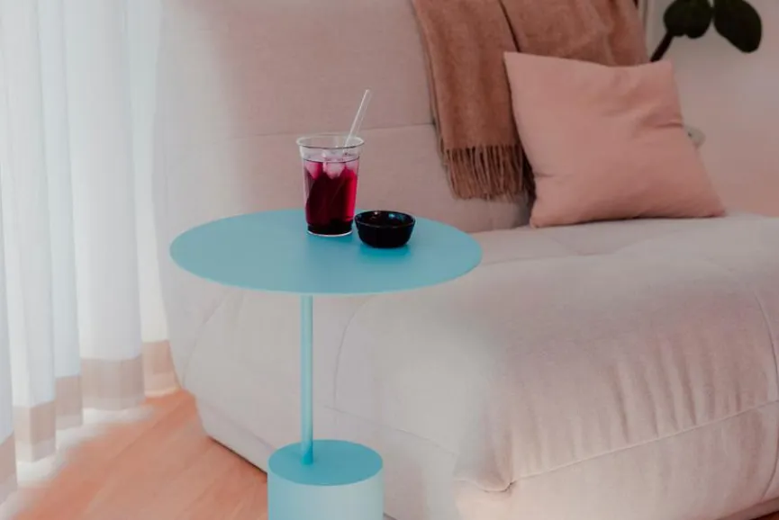 Online Metallbude Beistelltisch Ciro Blueberry